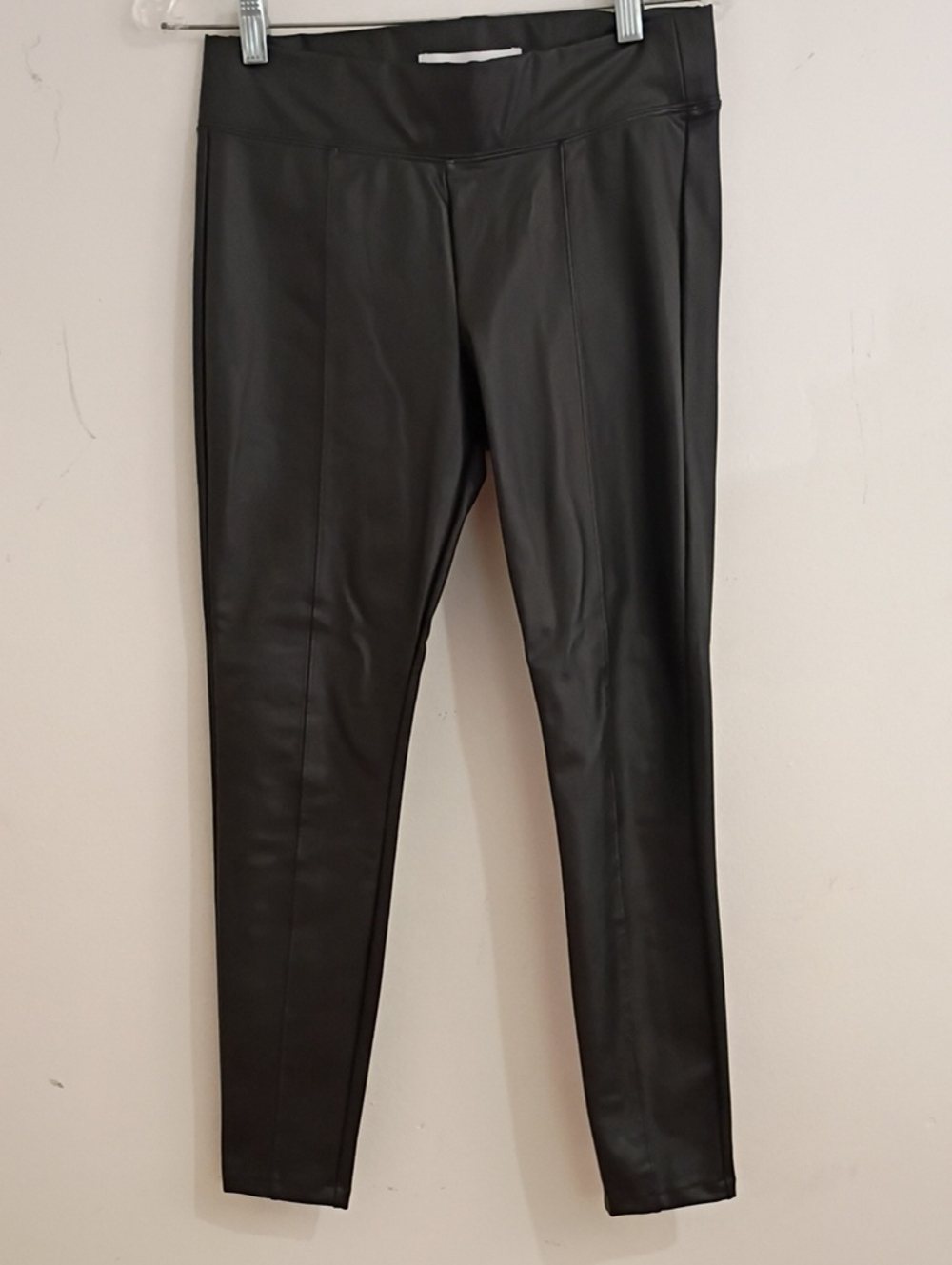 Old Navy Black Faux Leather-Look Leggings